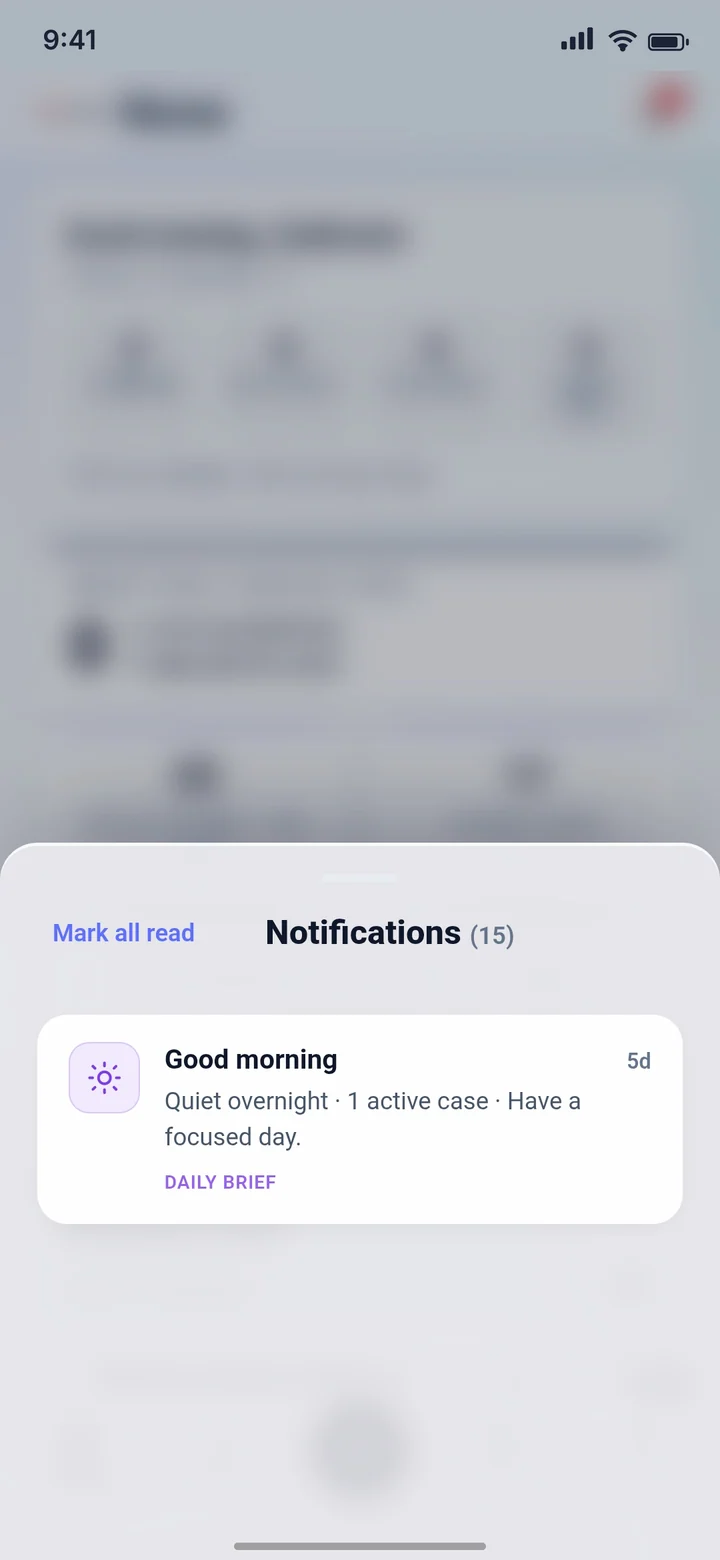 Aurora notifications with the daily brief